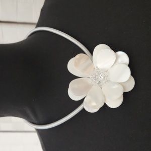 Vintage Signed Jules Floral Statement Necklace